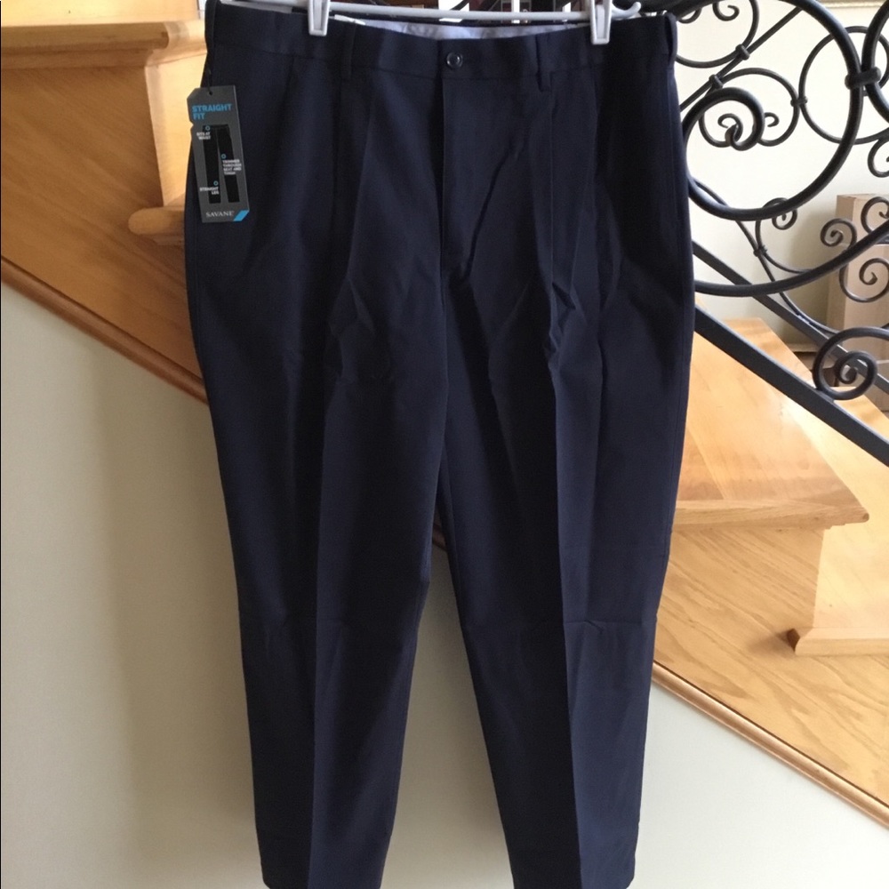 Savane Dress Pants Sz: 38w 32L straight fit NWT